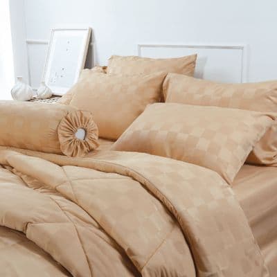 STAMPS Bed Set with Comforter (SQ2), 3.5 ft., 4 pcs./set, Cream Color