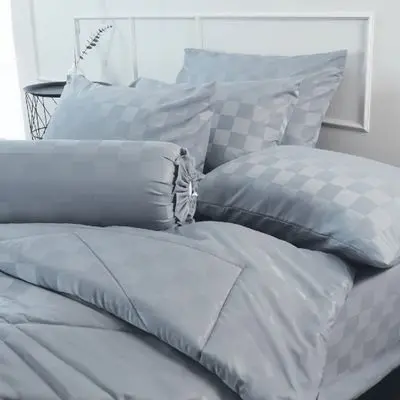 STAMPS Bed Set with Comforter (SQ6), 5 ft., 6 pcs./set, Light Grey Color
