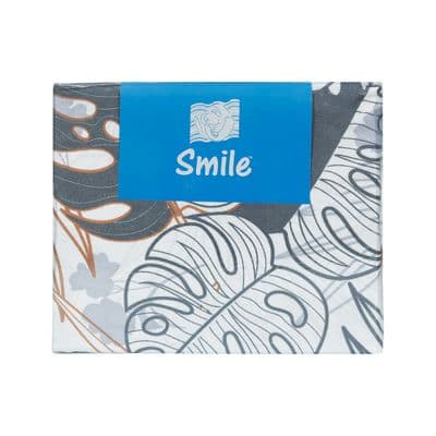 ชุดผ้าปูที่นอน PICASSO รุ่น SMILE PALM ขนาด 3.5 ฟุต (ชุด 3 ชิ้น) สีเทา