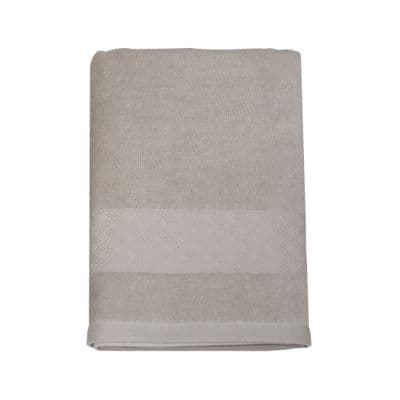 Bath Towel MEE DEZIGNS  Size 28 x 57 Inch Light Grey