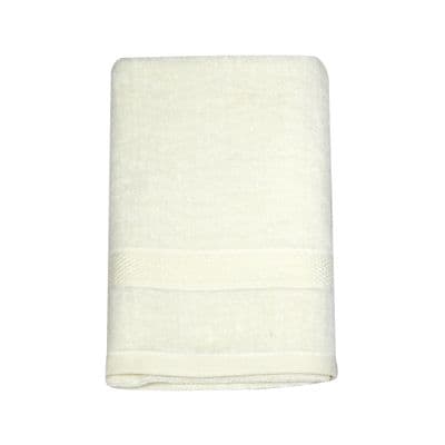 Bath Towel MEE DEZIGNS Towel 5 Size 28 x 57 Inch Cream-White