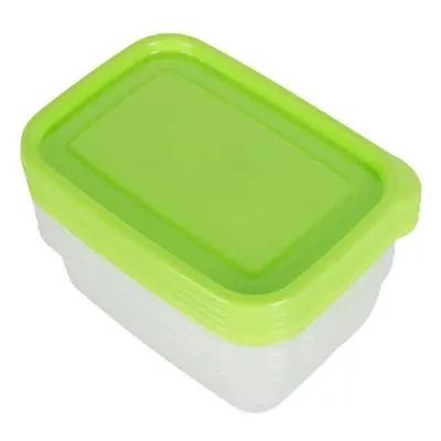 Square Food Container Chef Box MICRON WARE JCP-6072 Size 600 ML. (Pack 4 Pcs.) Green