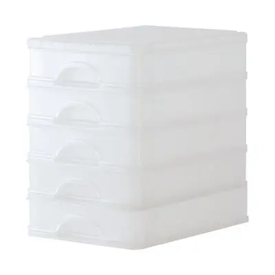 5 Tiers Mini Drawer Storage DKW HH-21150 Size 25 x 13.5 x 40.5 CM. White