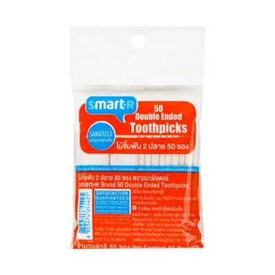 Toothpick SMARTER Double Ended (Pack 50 Sachets)