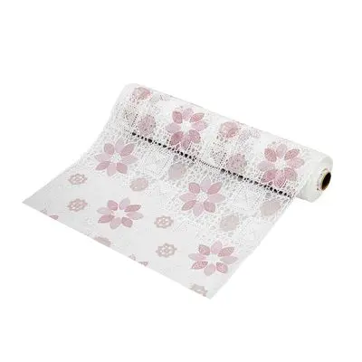 Table Cloth (Cutting Per Meter) MEIWA NKC-126 Size 50 cm White - Pink