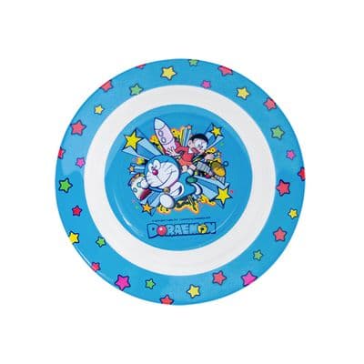 Soup Plate Doraemon Boom SUPERWARE P 182-8 Size 8 inch. Blue