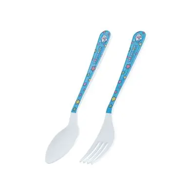 Spoon & Fork Doraemon Boom SUPERWARE SP/F 358 Blue