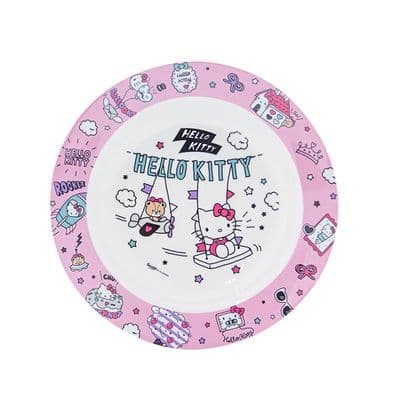 Soup Plate Kitty Dream SUPERWARE P 304-9 Size 9 inch. Pink