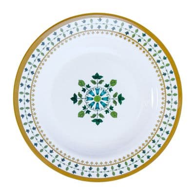 VANDA Christine Soup Plate (P 904-9), 9 Inch, White Color