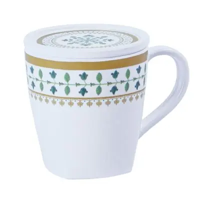 VANDA Mug with Lid (SP 6139), 3.25 Inches, White Color