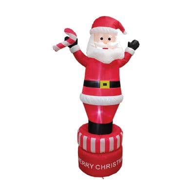 KASSA HOME Inflatable Doll Turning Santa Xmas23 (LDO2023C2141-210), Red
