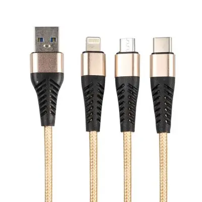 SANDI 3in1 Cable Charger (NP210628-2027) Gold