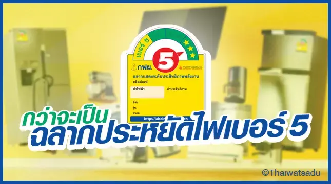 Electricity saving label number 5 helps you choose the right electrical appliances that we have been using for a long time. Do you know how long this label has been around? Who came up with the idea? What standards must it pass before it becomes a yellow label that is posted on electrical appliances?